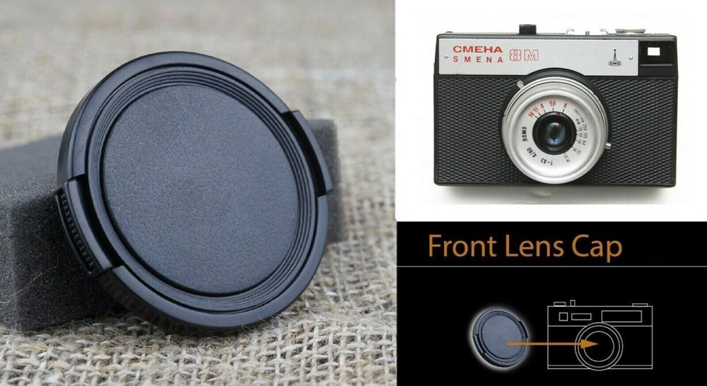 Camera Lens Snap-On cap cover protector for Smena 8m lomo