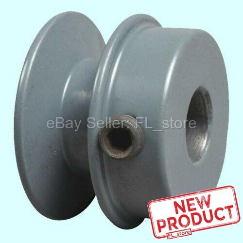 V-Belt Motor Pulley 1/2" Bore x 1-3/4" Dia Cast Iron Set Screw Fixed Bore Solid
