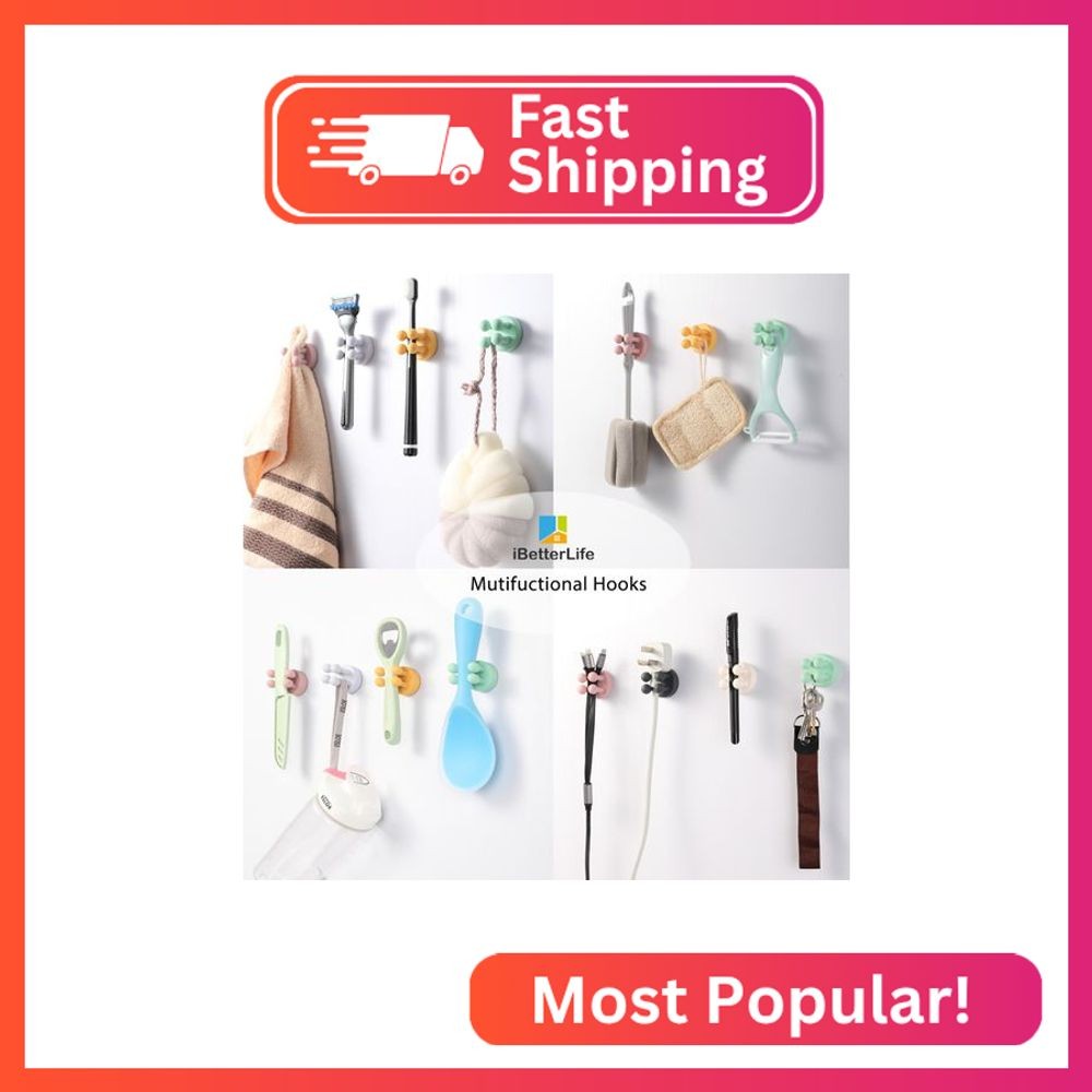 ZEZHOU 5Pcs Silicone Toothbrush Holders - Multi-Function Razor Holder Waterproof