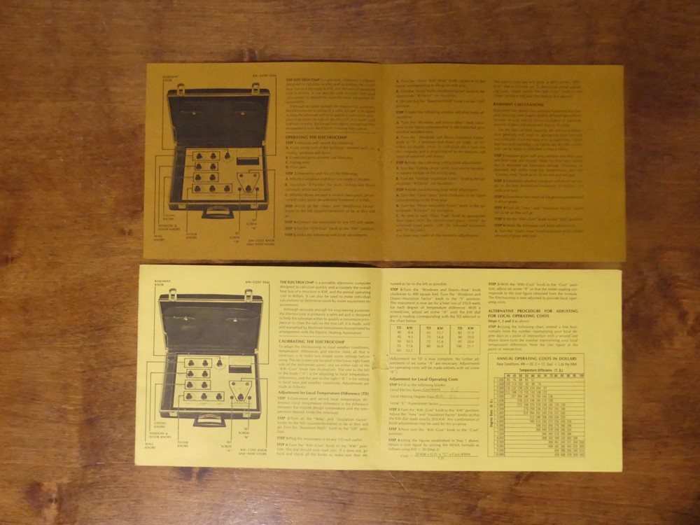 Vintage Beckman Instruments Electrocomp Electric Heating Rare Early Computer