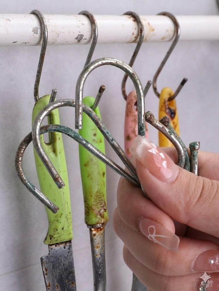 3PCS Stainless Steel S-Shape Hook Kitchen Bedroom Multi-Function Railing S Hang