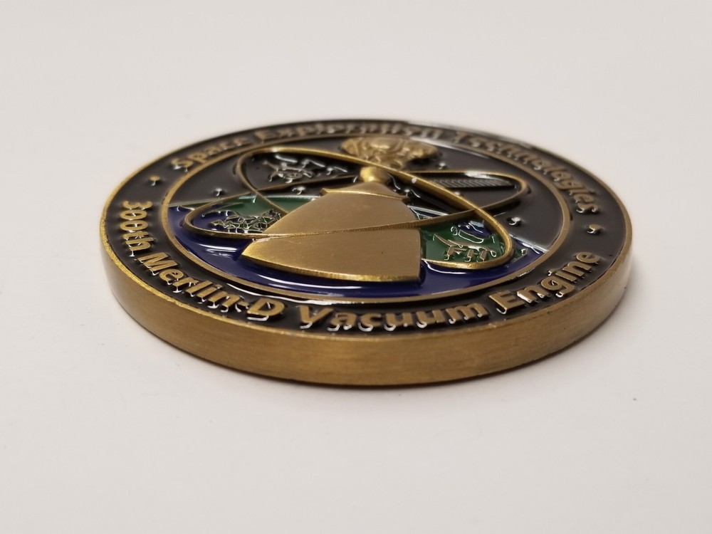 SpaceX - 300th Merlin D Vacuum Engine Commemorative Coin 2.5"