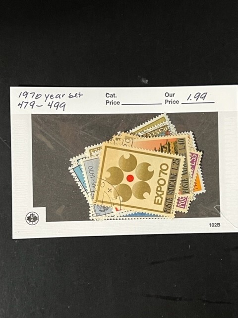 Vatican 1970 year set used (479-499)