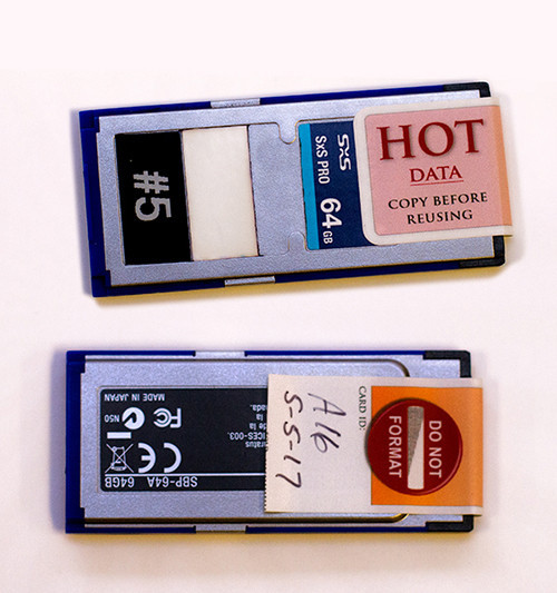 Memory Card Labels - HOT DATA! Prevent accidental erasure! SD, CF, RED MAG, etc.