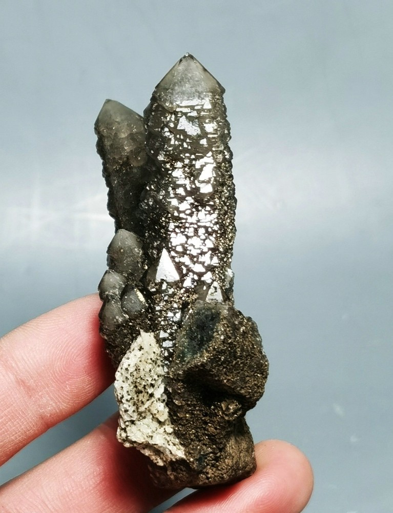 Natural Skeletal Quartz Crystal Cluster Specimen