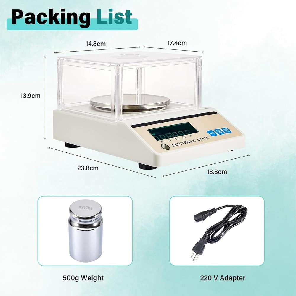 Lab Scale 3000g x 0.01g High Precision Electronic Analytical Balance Sensitive