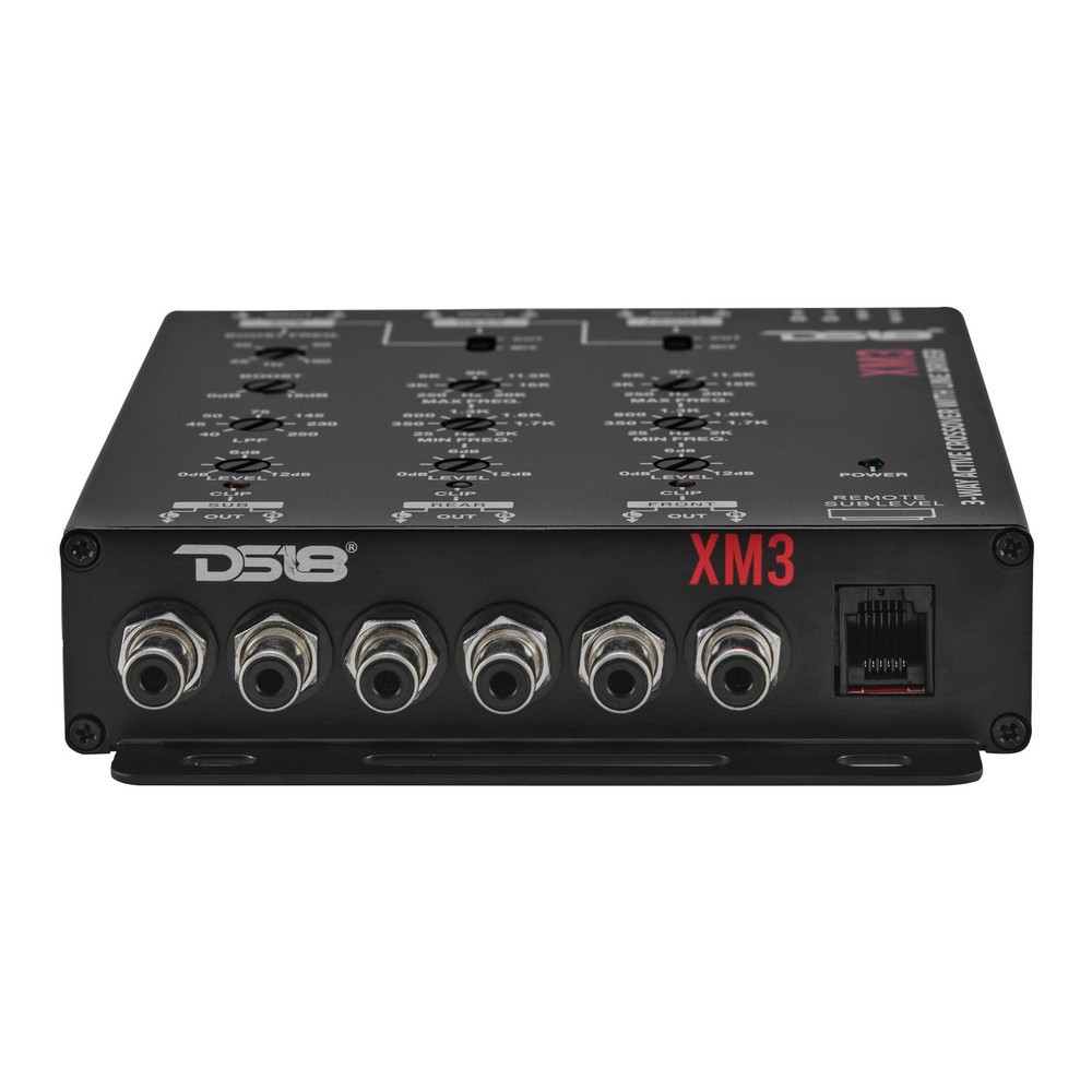 DS18 DS-XM3 Two-to-Three Way Electronic Crossover with Remote Control