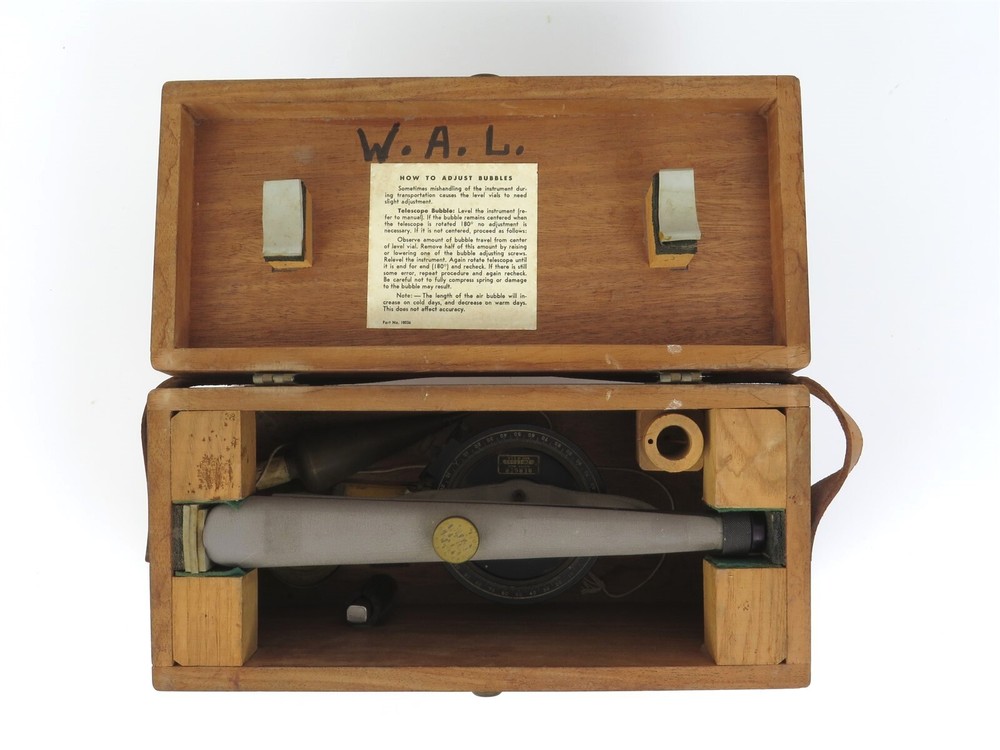 Vintage Berger Engineering Instruments Surveying Transit-Level Model 190A
