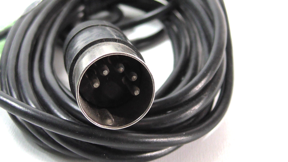 VINTAGE MICROPHONE WITH 5 PIN CONNECTOR + STAND