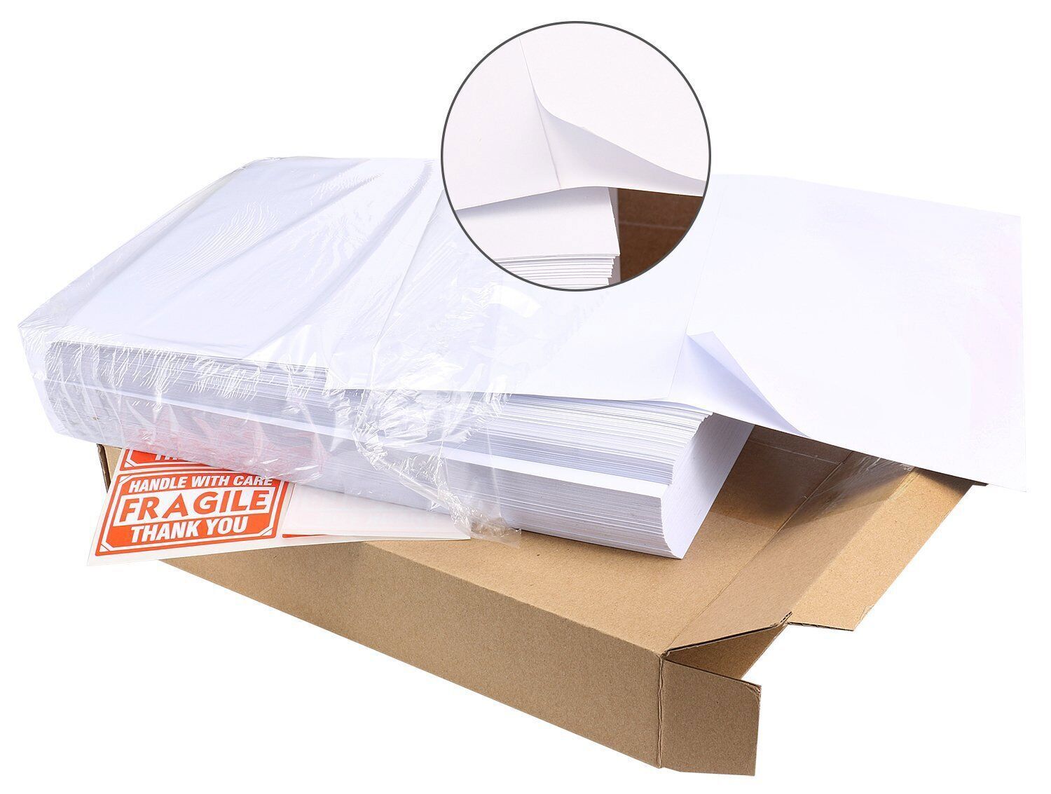 200-20000 Premium 8.5x5.5 Shipping Mailing Labels Half Sheet Self Adhesive Label