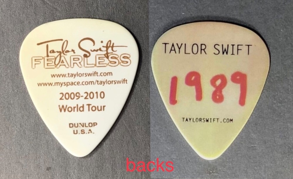 💥💥💥Special Package 2 Taylor Swift guitar picks - ”1989” + “Fearless” tours