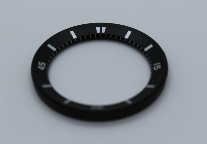 Replacement Indicator Ring Black and White insert bezel for Orient King