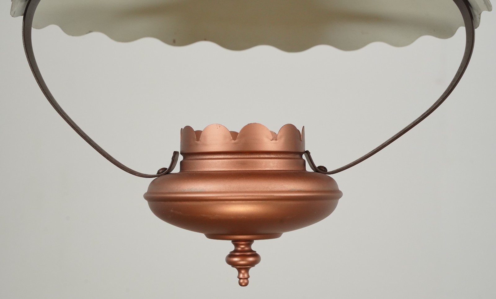 Vintage Copper Plated Steel Rustic Pendant Light