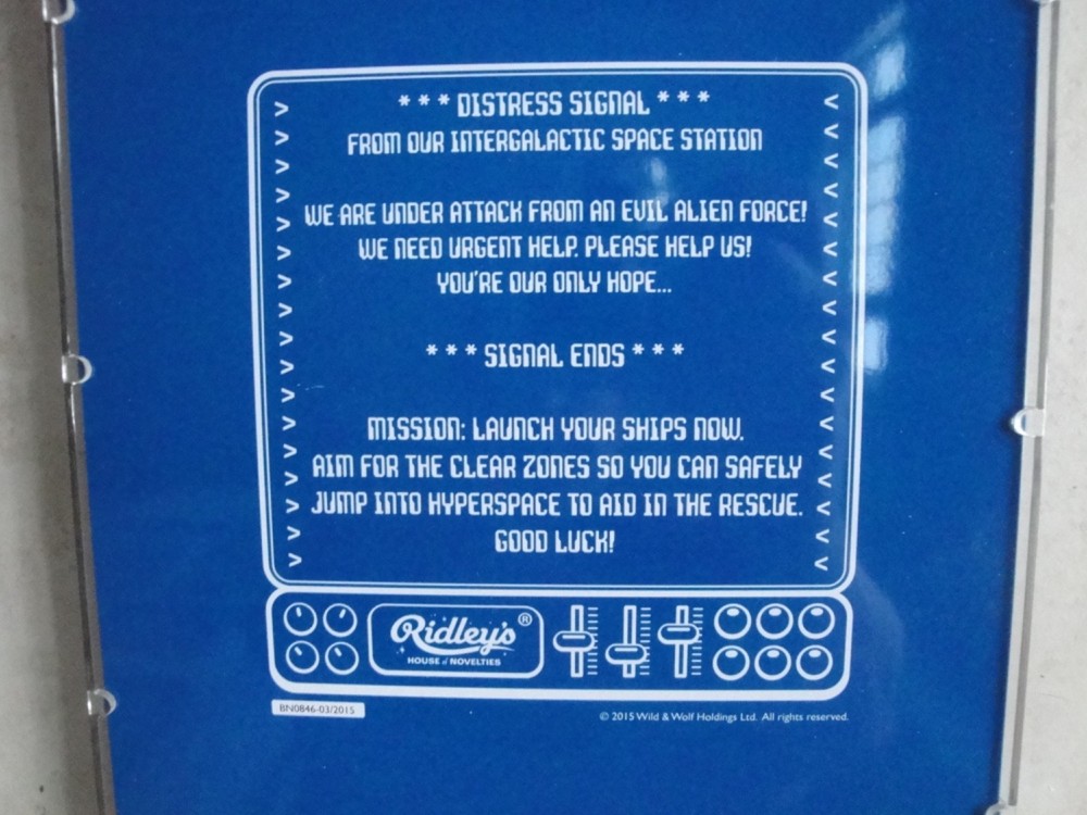 Ridley's Intergalactic Space Hard Plastic Table Pinball Game !