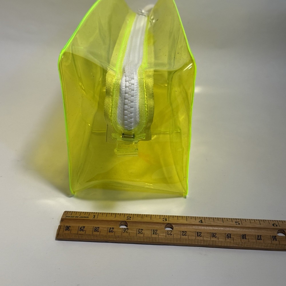 Drunk Elephant Makeup Bag Dop Kit Translucent Neon Yellow