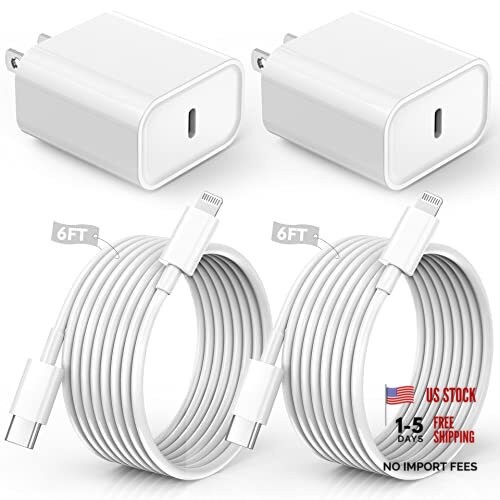 iPhone Charger Fast Charging,iPhone Fast Charger 2Pack Type C 2 Pack 6FT C-L
