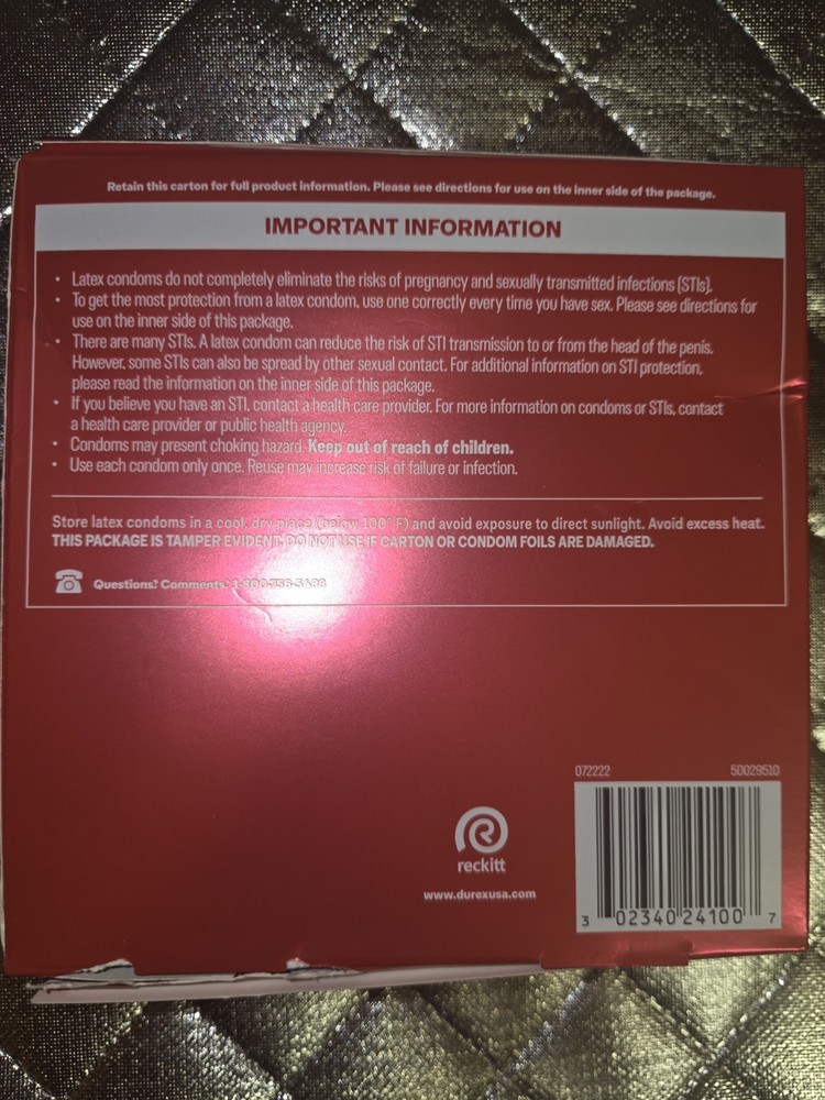 Durex Extra Sensitive Thin Condoms 24 Ct