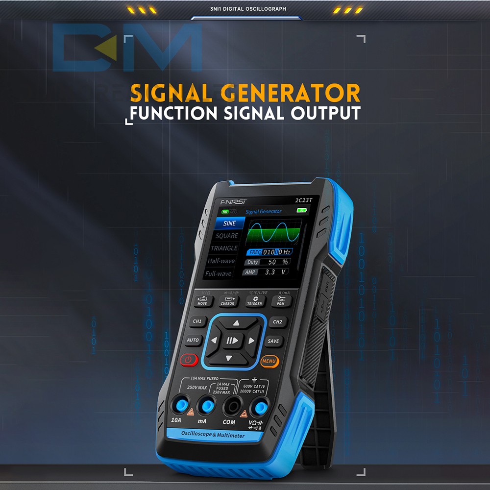 FNIRSI 2C23T Handheld Digital Oscilloscope Multimeter Function Signal Generator