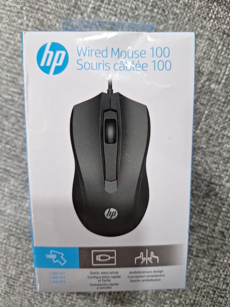 HP WIRED MOUSE 100 NEW IN BOX  g