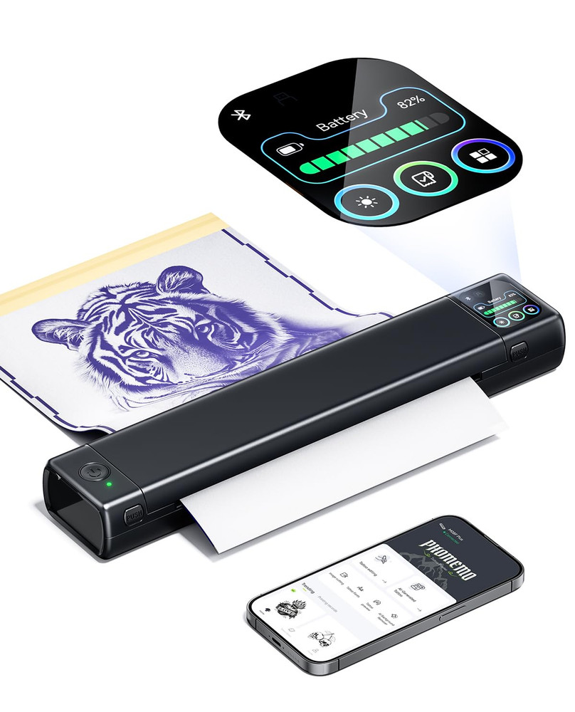 M08F plus Tattoo Stencil Printer with Touchscreen, Bluetooth Tattoo Printer Mach