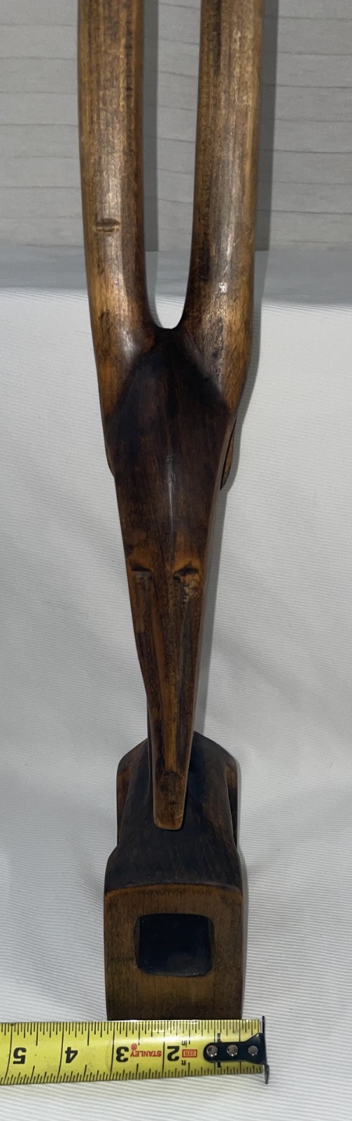 Wood Carved Chiwara Sculpture from West Africa 23 1/4" Tall MCM Unique