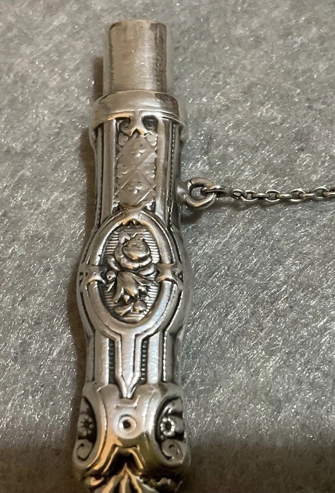 Needle Case Antique Silver Sewing Etui Chatelaine
