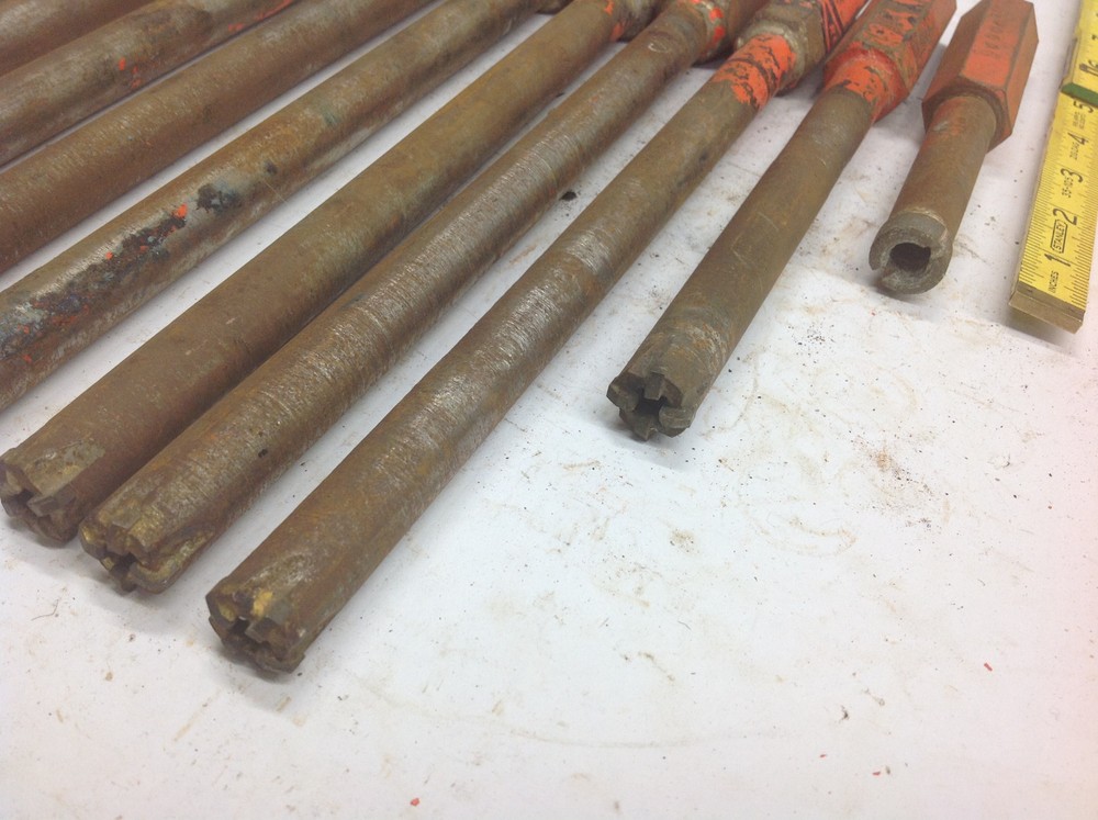 (10) Orange 5/8" x 11 Thread Concrete Masonry Core Drill Bit USED