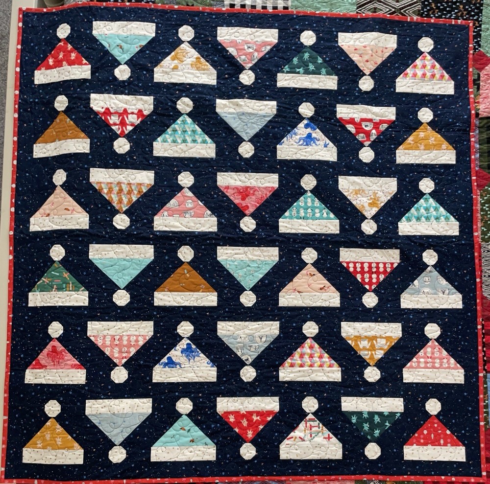 christmas quilt handmade Throw Size
