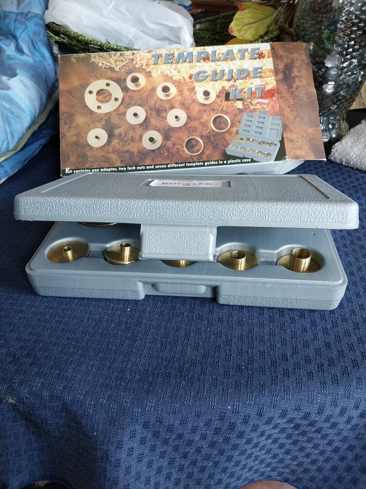 Router template guide kit, solid brass