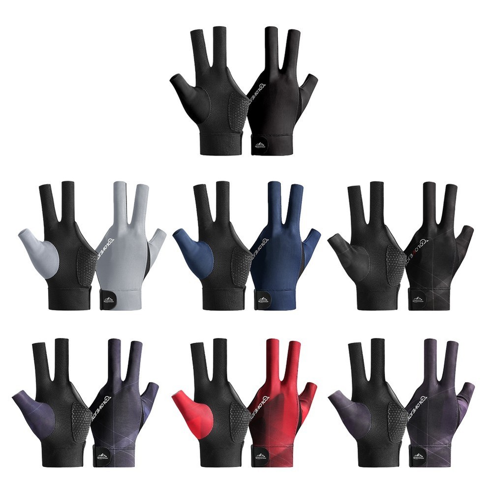 Mitten Pool Professional Snooker Functional Stretchy Three Finger Open