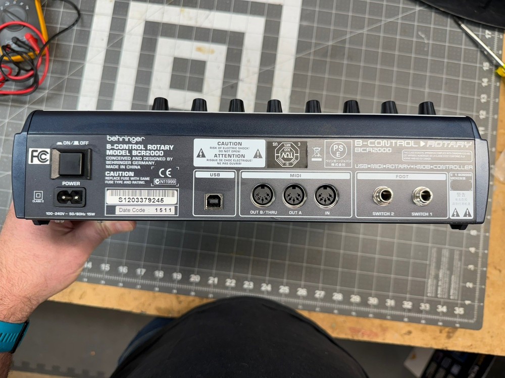 Behringer BCR2000 B-Control USB MIDI Controller Zaquencer Sequencer 151 Firmware