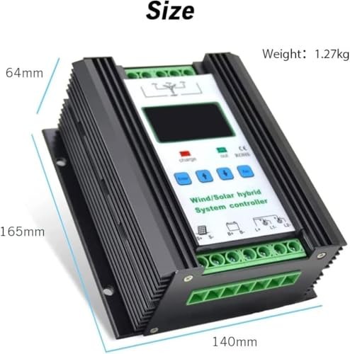 Wind Solar Hybrid Charge Controller with LCD Display,24V/48V Automatic 3000W