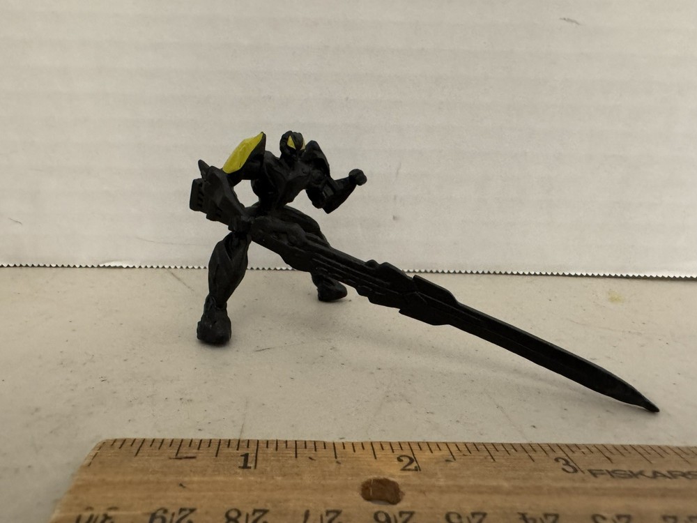 Rare Action Figure Transformers Mini PVC Rubber Tiny Titans Extra Long Sword