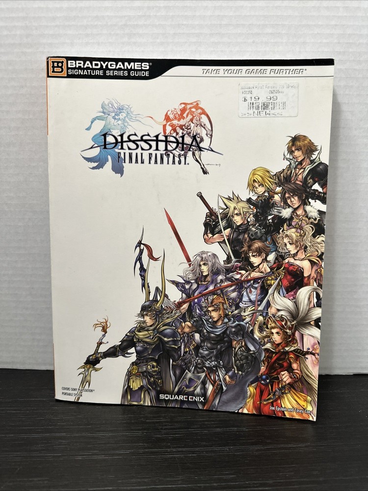 Final Fantasy Dissidia Strategy Guide Playstation 2 PS2 BradyGames w/ Poster