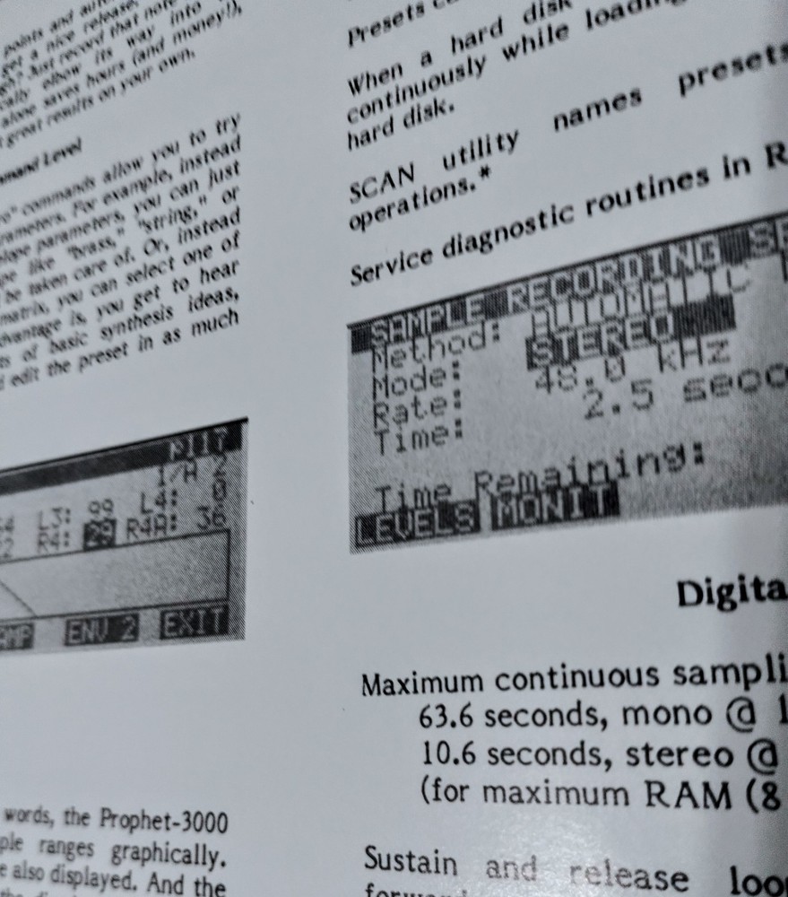 *RARE *ORIG Sequential PROPHET 3000 16bit ANALOG FILTER SAMPLER Brochure Catalog