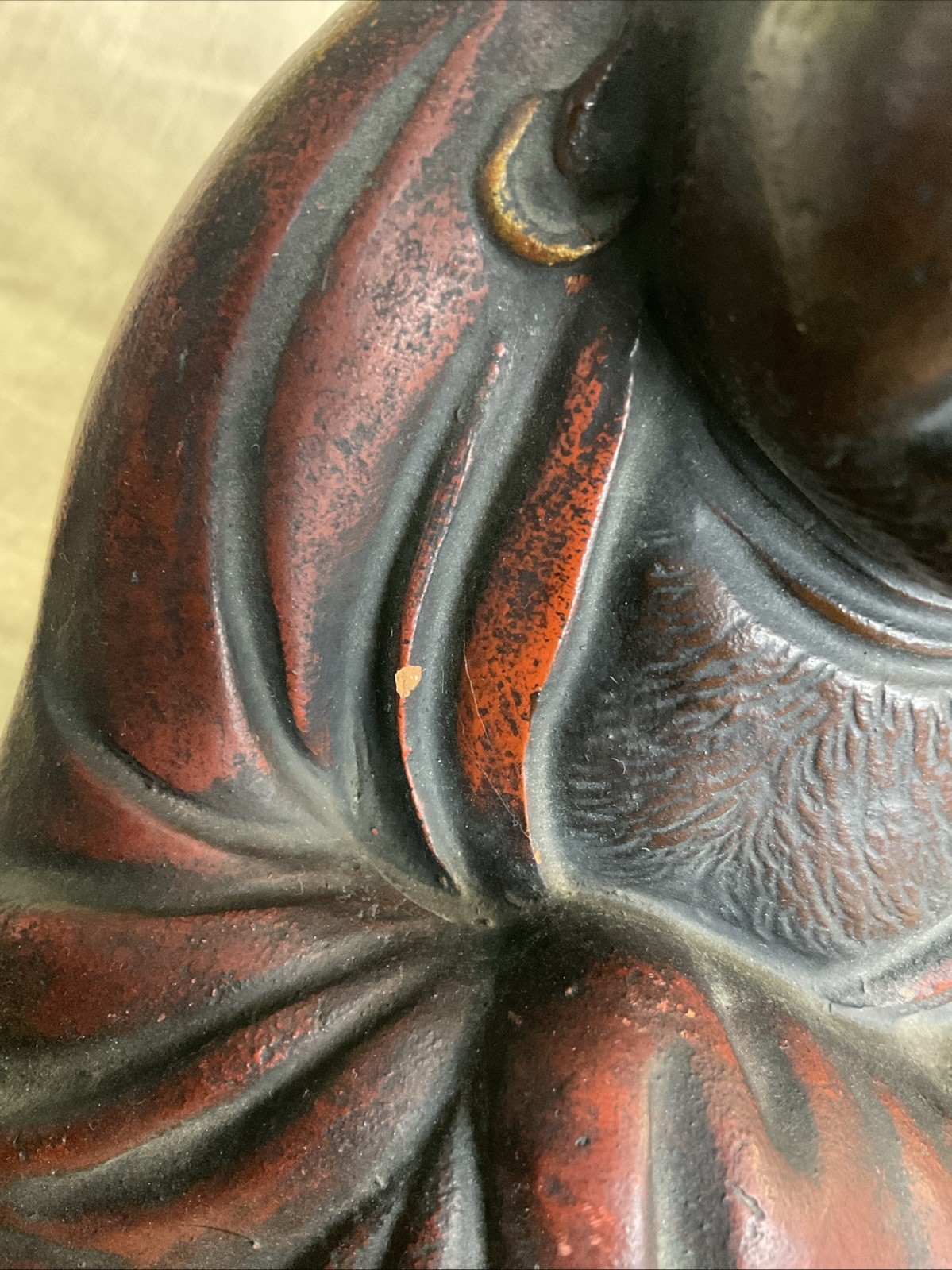 Vintage Japanese Figurine Daruma Daishi Buddhism Statue