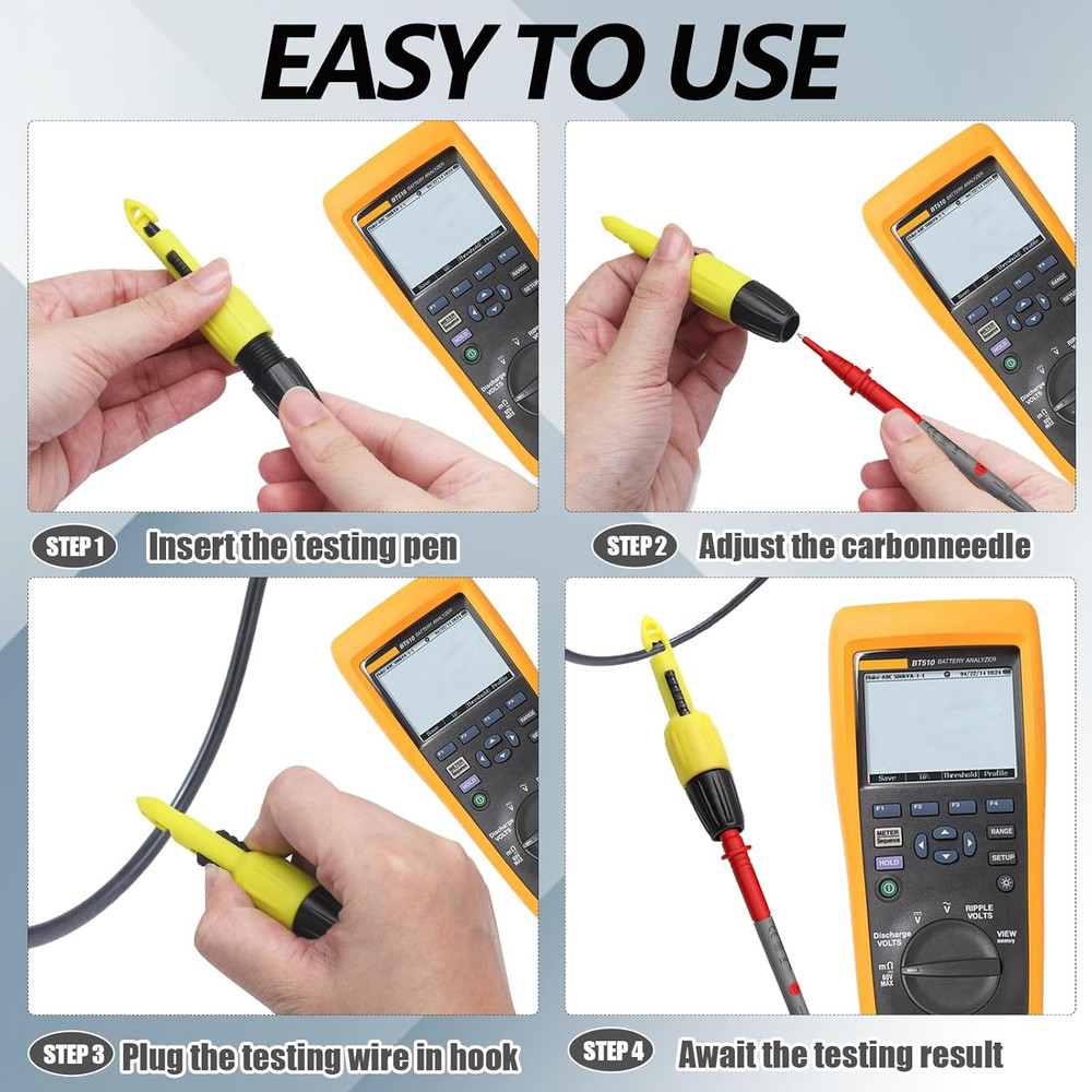 2PCS 4MM Wire Piercing Probe,Insulation Clip Tool Multimeter Voltage,Testing Too