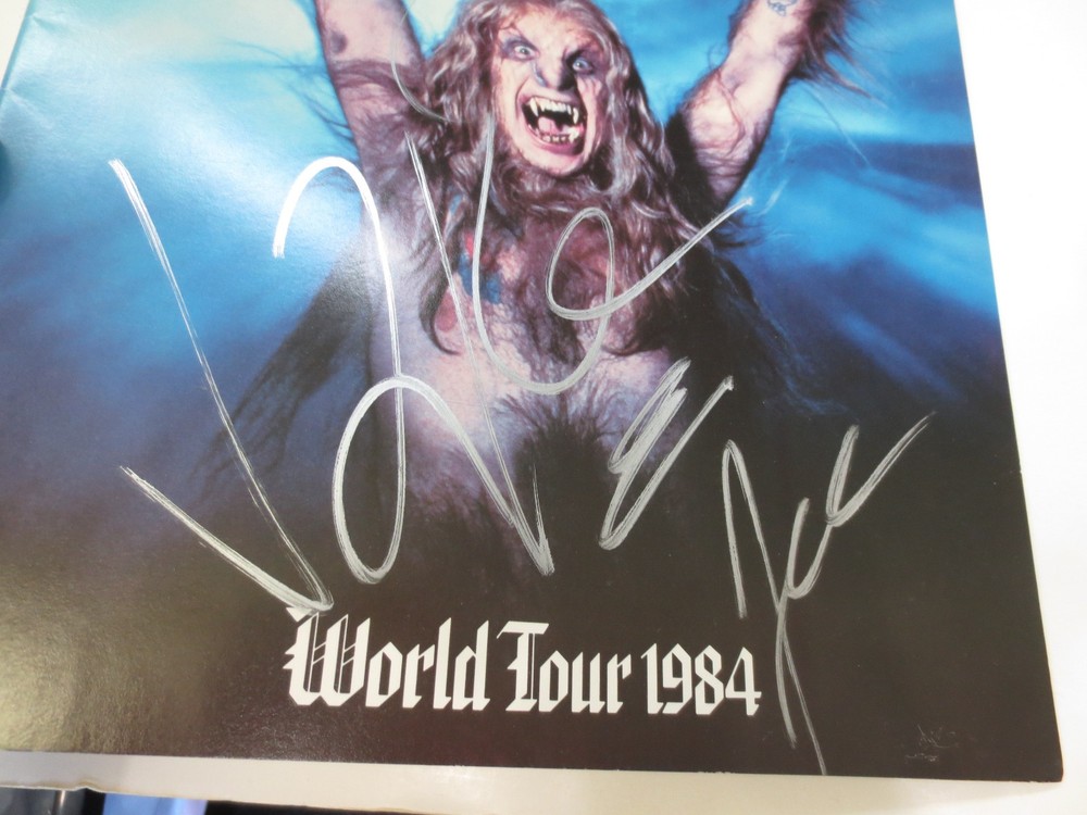 Ozzy Osbourne & Jake E. Lee Autographed Bark At The Moon World Tour 1984 Program