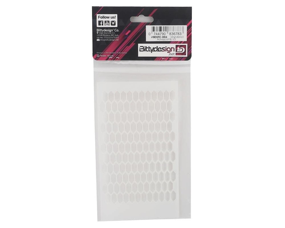 BDYSTC-004 HONEYCOMB VINYL STENCIL