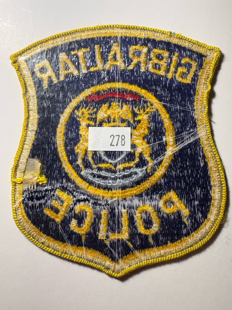 Gibraltar Michigan Police Patch