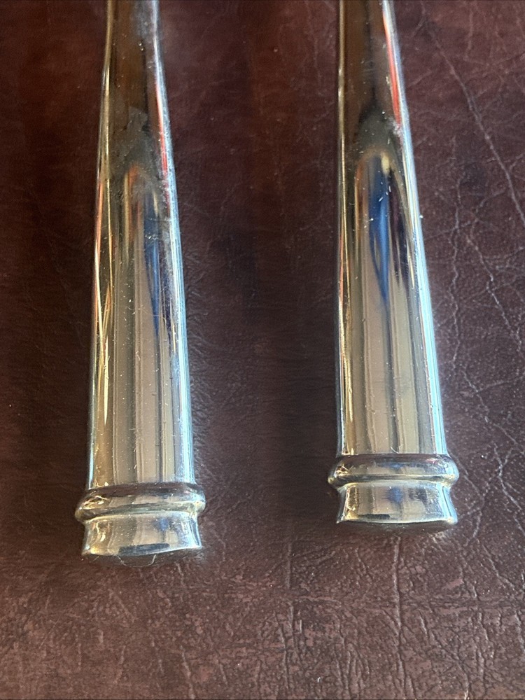 4 Guy Degrenne ABSOLU Glossy Stainless Flatware 8” Spoons