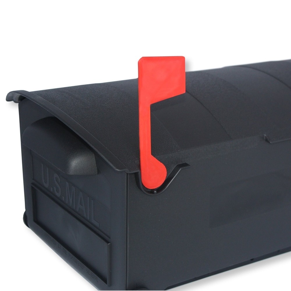 Red Flag Replacement Rubbermaid Mailbox - Snap Fit Plastic