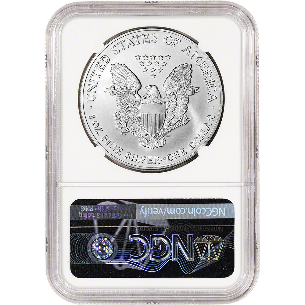 2001 American Silver Eagle Coin - NGC MS69