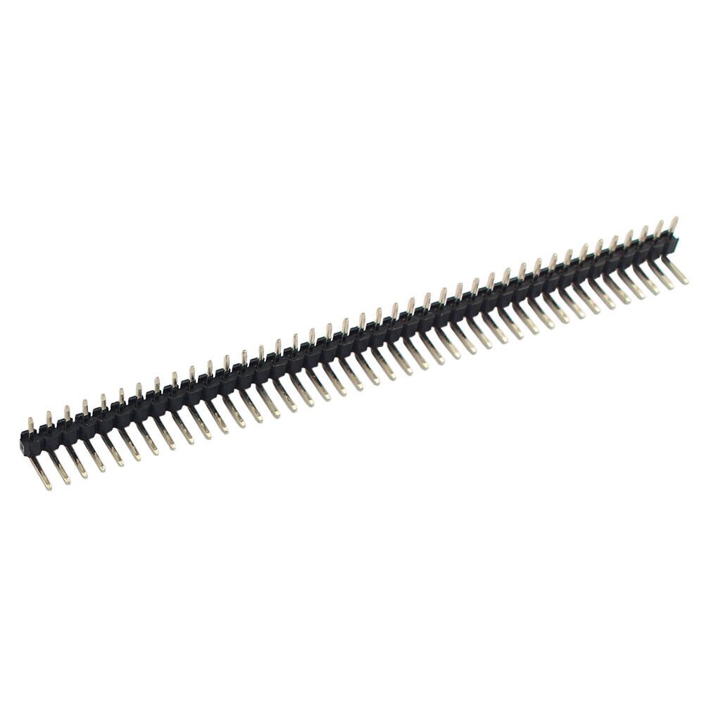 5Pcs 2mm 2.0mm Pitch 1x40 Pin 40 Pin Single Row Right Angle Male Header Strip