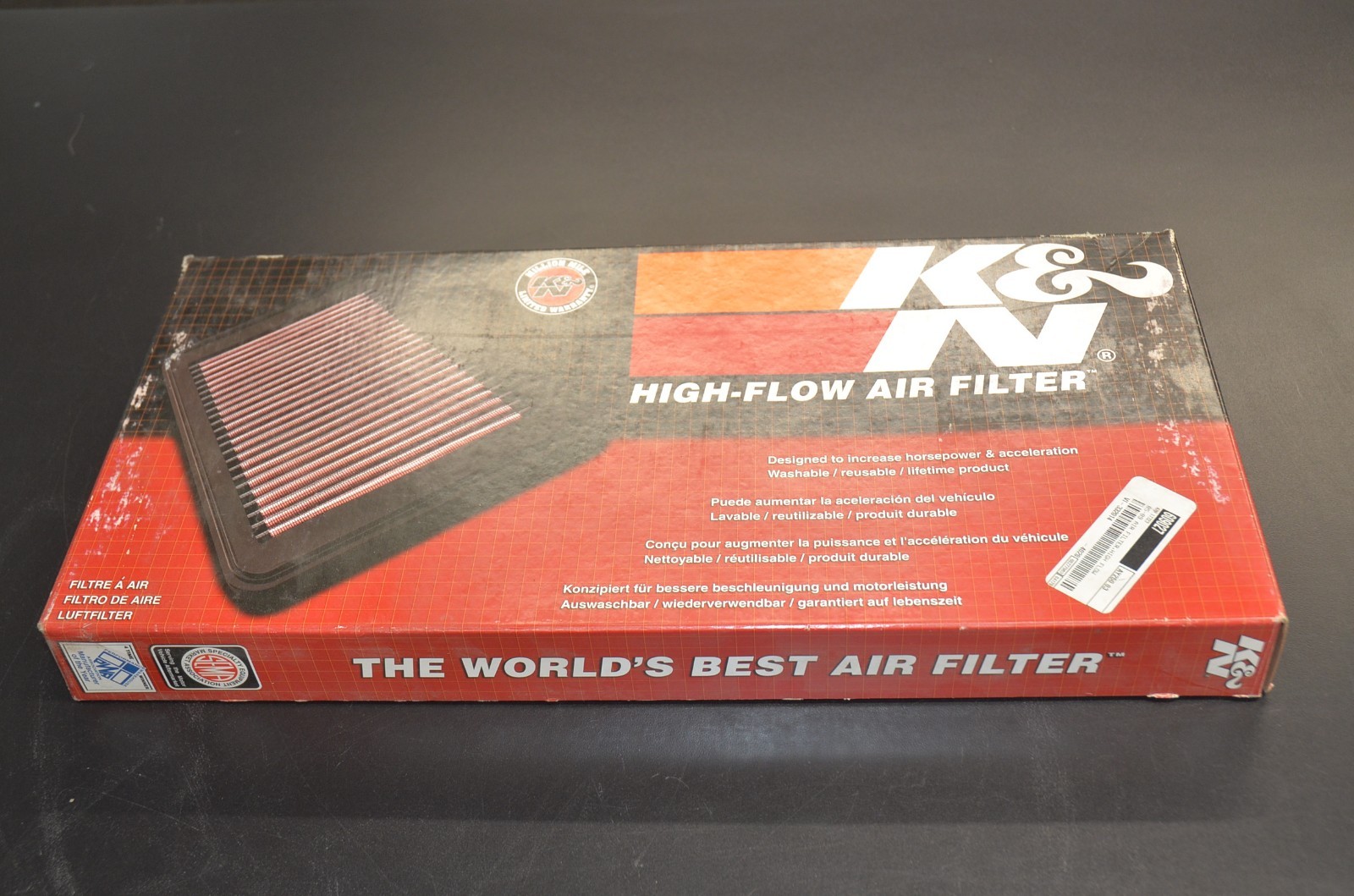 K&N High-Flow Air Filter 1985 1986 1987 1988 1989 Corvette Part #33-2014