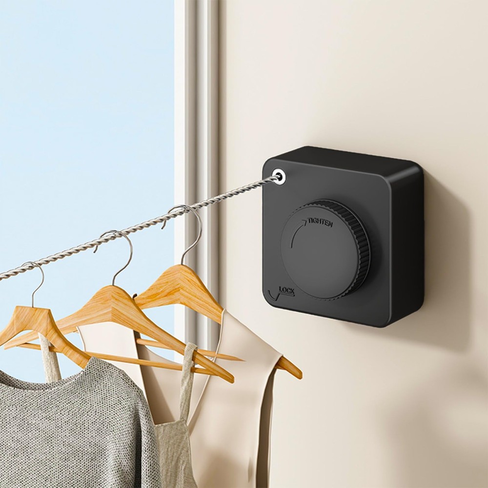 Compact Mini Retractable Clothesline,Heavy Objects-15.1FT