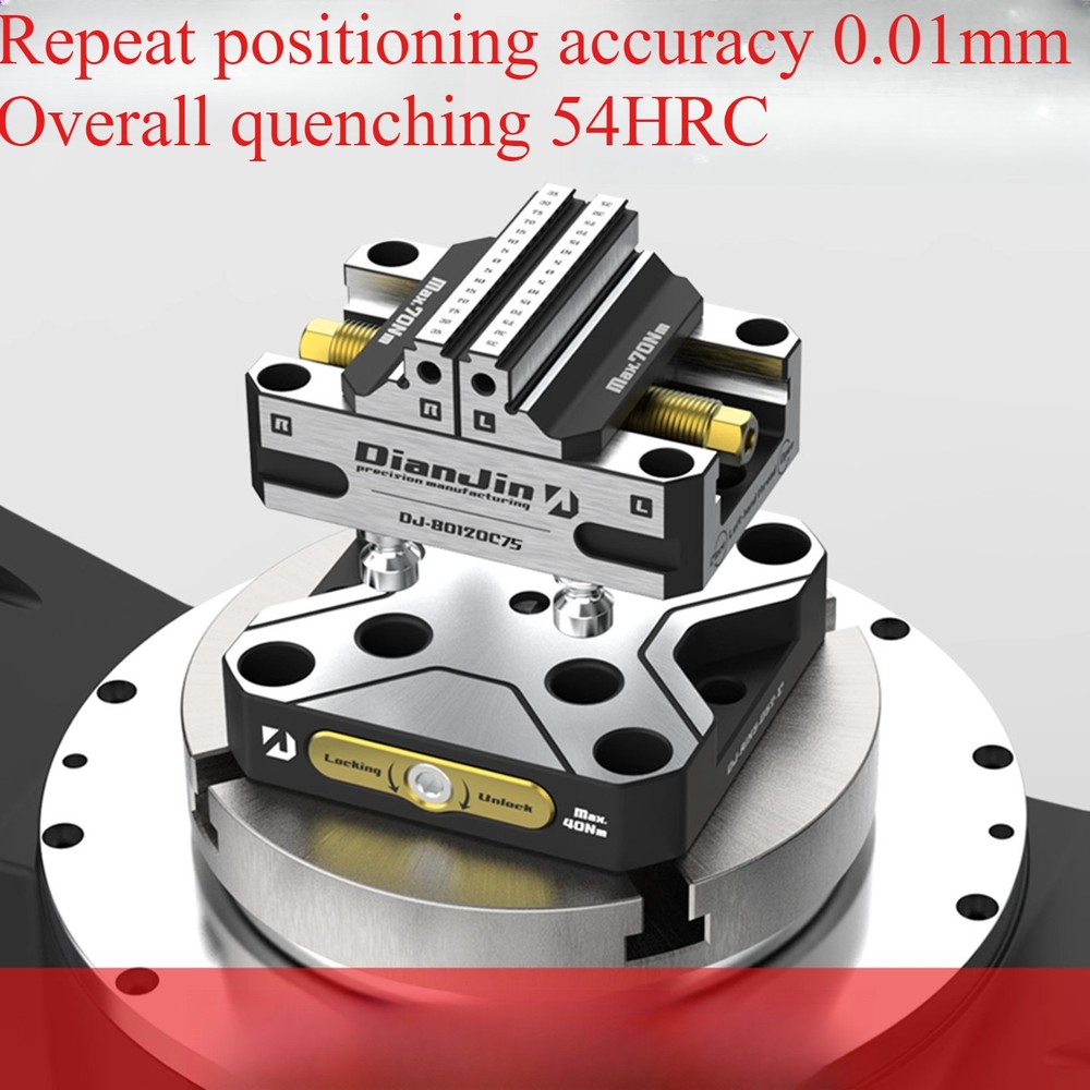 cnc Four-/five axis self centering vise Zero point quick change plate fixture