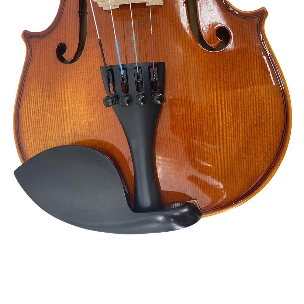 Solid Wood 4/4 Violin tiger pattern Set Full Size Fiddle Kit Handmade with Case