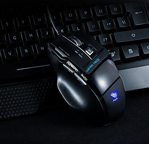 Beastron Backlit Gaming Keyboard and Mouse Combo with Adjustable DPI for Gamers