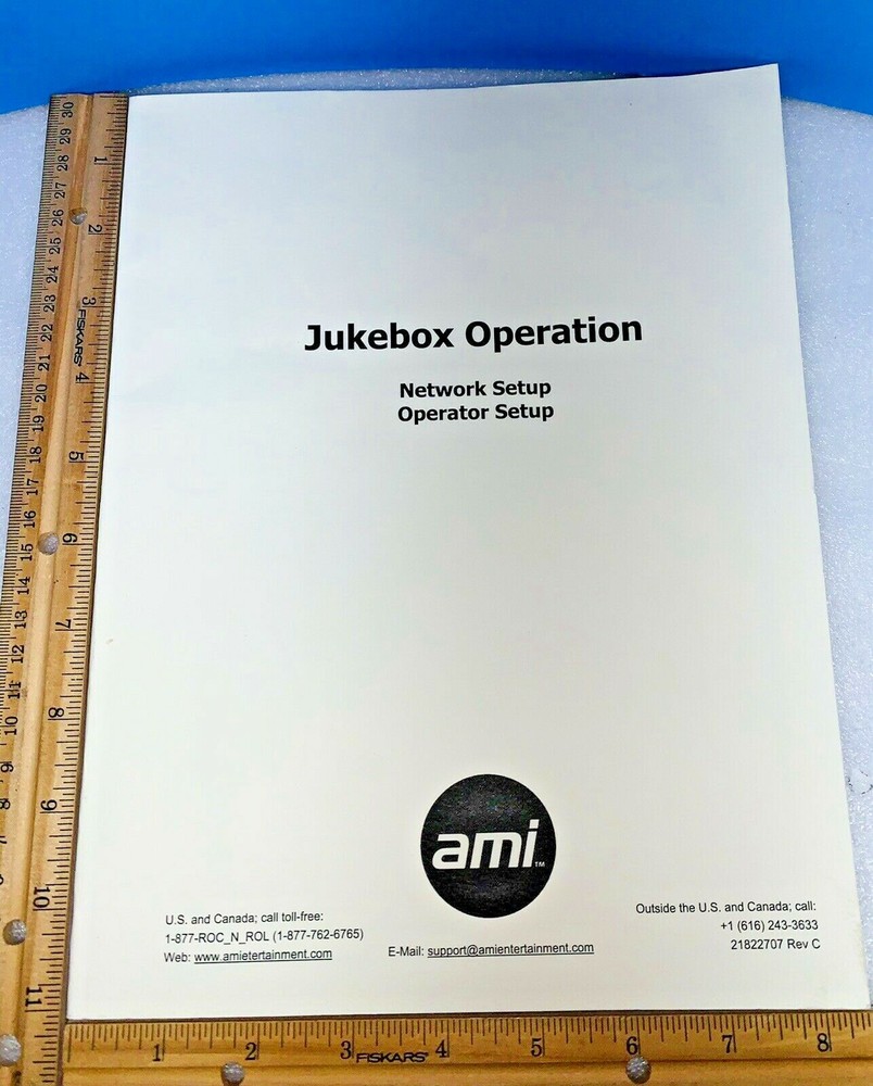 ROWE AMI JUKEBOX OPERATION NETWORK SETUP OPERATOR SETUP SERVICE MANUALS